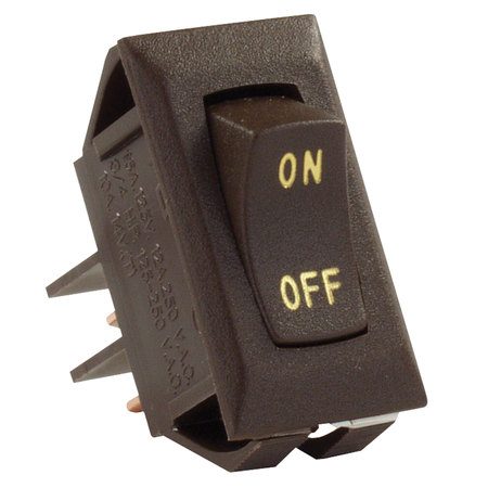 JR PRODUCTS JR Products 12605 Labeled On/Off Switch - Brown 12605